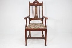 Goodall, Lambs & Heighway of Manchester. An Arts & Crafts Oak Armchair - Thumbnail 2