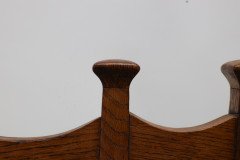 George Montague Ellwood, Made by J. S. Henry, a Pair of Matching Oak Dining Chairs - Thumbnail 14
