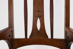 Goodall, Lambs & Heighway of Manchester. Arts & Crafts Oak Armchair - Thumbnail 6
