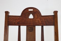 Goodall, Lambs & Heighway of Manchester. Arts & Crafts Oak Armchair - Thumbnail 7