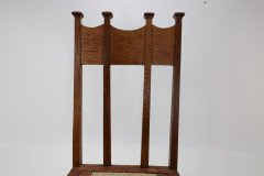 George Montague Ellwood, Made by J. S. Henry, Pair of Matching Oak Dining Chairs - Thumbnail 16