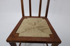 George Montague Ellwood, Made by J. S. Henry, a Pair of Matching Oak Dining Chairs - Thumbnail 17