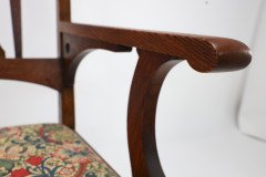 Goodall, Lambs & Heighway of Manchester. Arts & Crafts Oak Armchair - Thumbnail 9