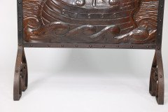 John Pearson Attributed, for Liberty & Co., Arts & Crafts Wrought Iron & Copper Firescreen - Thumbnail 10