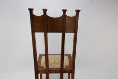 George Montague Ellwood, Made by J. S. Henry, Pair of Matching Oak Dining Chairs - Thumbnail 20