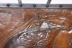 John Pearson, attributed. For Liberty & Co., An Arts & Crafts Wrought Iron & Copper Firescreen - Thumbnail 6