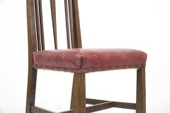 Liberty & Co. Attributed, an Arts & Crafts Oak Chair with Shaped Padded Headrest & Pewter Heart Inlay - Thumbnail 18