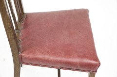 Liberty & Co. Attributed, an Arts & Crafts Oak Chair with Shaped Padded Headrest & Pewter Heart Inlay - Thumbnail 21