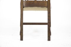 Liberty & Co. Attributed, an Arts & Crafts Oak Chair with Shaped Padded Headrest & Pewter Heart Inlay - Thumbnail 28