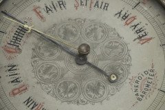 A Large Gothic Revival Carved Oak Barometer with Rare Snail Tail Thermometer - Thumbnail 19
