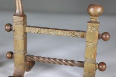Henry Jeckyll for Robbins & Co., A Pair of Anglo-Japanese Brass Fire Dogs - Thumbnail 19
