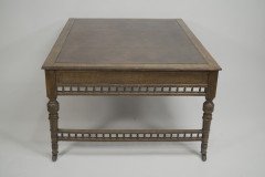 Alfred Waterhouse (style Of). A Gothic Revival Oak Partners Desk with Two Drawers Each Side - Thumbnail 3