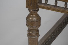 Alfred Waterhouse (style Of). A Gothic Revival Oak Partners Desk with Two Drawers Each Side - Thumbnail 5
