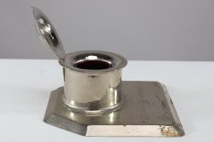 Jesson Birkett & Co., Silver Plated Inkwell with Monogram - Thumbnail 12