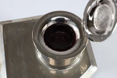 Jesson Birkett & Co., Silver Plated Inkwell with Monogram - Thumbnail 20