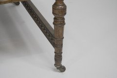 Alfred Waterhouse (style Of). A Gothic Revival Oak Partners Desk with Two Drawers Each Side - Thumbnail 15