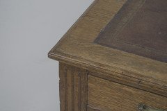 Alfred Waterhouse (style Of). A Gothic Revival Oak Partners Desk with Two Drawers Each Side - Thumbnail 16