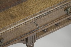 Alfred Waterhouse (style Of). A Gothic Revival Oak Partners Desk with Two Drawers Each Side - Thumbnail 19