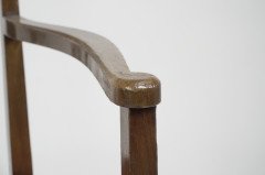 Liberty & Co., attr Arts & Crafts Mahogany Armchair Inlaid with a Pewter Heart - Thumbnail 10