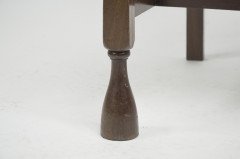 Liberty & Co., attr Arts & Crafts Mahogany Armchair Inlaid with a Pewter Heart - Thumbnail 16