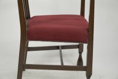 Liberty & Co., attr Arts & Crafts Mahogany Armchair Inlaid with a Pewter Heart - Thumbnail 11
