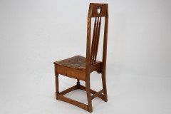 Shapland & Petter, a Pair of Ash Side Chairs in the Style of M. H. Baillie Scott - Thumbnail 6