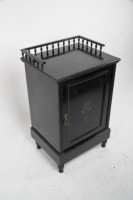 Dr. C Dresser, Style of. An Aesthetic Movement Ebonised & Gilt Bedside Cabinet - Thumbnail 3