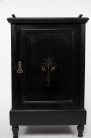 Dr. C Dresser, Style of. An Aesthetic Movement Ebonised & Gilt Bedside Cabinet - Thumbnail 4