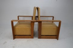 Gordon Russell, W. H. Russell. A pair of Arts & Crafts Oak Reclining Armchairs. - Thumbnail 2