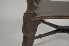 Jas Shoolbred. Aesthetic Movement Octagonal Rosewood & Inlaid Side Table - Thumbnail 5