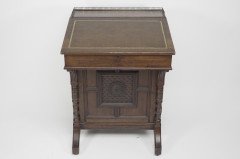 Bruce J. Talbert for Gillows Aesthetic Movement Davenport with Central Carved Rosette - Thumbnail 2