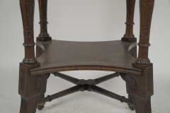 Jas Shoolbred. Aesthetic Movement Octagonal Rosewood & Inlaid Side Table - Thumbnail 8
