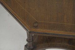Jas Shoolbred. Aesthetic Movement Octagonal Rosewood & Inlaid Side Table - Thumbnail 9