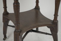 Jas Shoolbred. Aesthetic Movement Octagonal Rosewood & Inlaid Side Table - Thumbnail 11