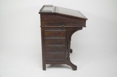 Bruce J. Talbert for Gillows Aesthetic Movement Davenport with Central Carved Rosette - Thumbnail 7