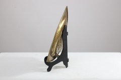 Margaret Gilmour. Arts & Crafts Glasgow School Brass Celtic Interlaced Pin Tray - Thumbnail 3