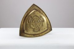 Margaret Gilmour. An Arts & Crafts Glasgow School Brass Celtic Interlaced Pin Tray - Thumbnail 4