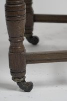 Lamb of Manchester a Set of Four Aesthetic Movement Oak & Leather Dining Chairs - Thumbnail 8