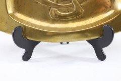 Margaret Gilmour. Arts & Crafts Glasgow School Brass Celtic Interlaced Pin Tray - Thumbnail 7