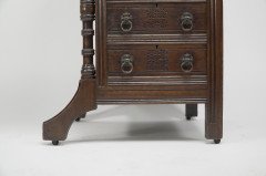Bruce J. Talbert for Gillow & Co., Aesthetic Movement Davenport With Carved Rosette - Thumbnail 26