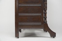 Bruce J. Talbert for Gillows Aesthetic Movement Davenport with Central Carved Rosette - Thumbnail 29