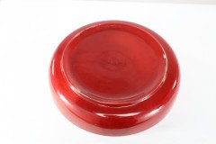 Bernard Moore, Red Flambe' Bowl Painted by E. Hope Beardmore with a Galleon - Thumbnail 6