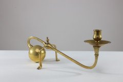 W. A. S. Benson, Style of. A Pair of Brass Arts & Crafts Piano Candle Holders - Thumbnail 6