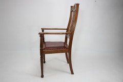 Shapland & Petter. Three Arts & Crafts Oak Dining Armchairs - Thumbnail 4
