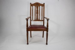 Shapland & Petter. Three Arts & Crafts Oak Dining Armchairs - Thumbnail 6