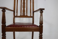 Shapland & Petter. Three Arts & Crafts Oak Dining Armchairs - Thumbnail 9