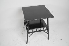 Jas Shoolbred, Aesthetic Movement Ebonised Side Table with Turned Supports - Thumbnail 3