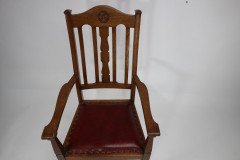 Shapland & Petter. Three Arts & Crafts Oak Dining Armchairs - Thumbnail 13