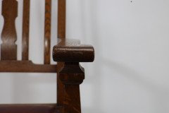 Shapland & Petter. Three Arts & Crafts Oak Dining Armchairs - Thumbnail 15