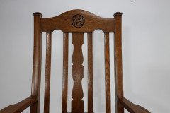 Shapland & Petter. Three Arts & Crafts Oak Dining Armchairs - Thumbnail 17